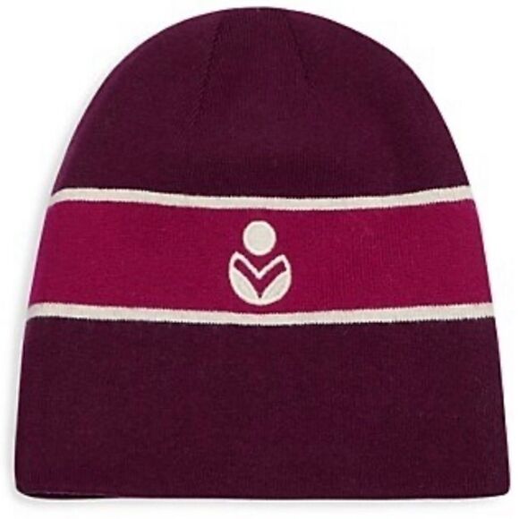ISABEL MARANT  Camden Striped Logo Beanie - Burgundy NWT main image 4